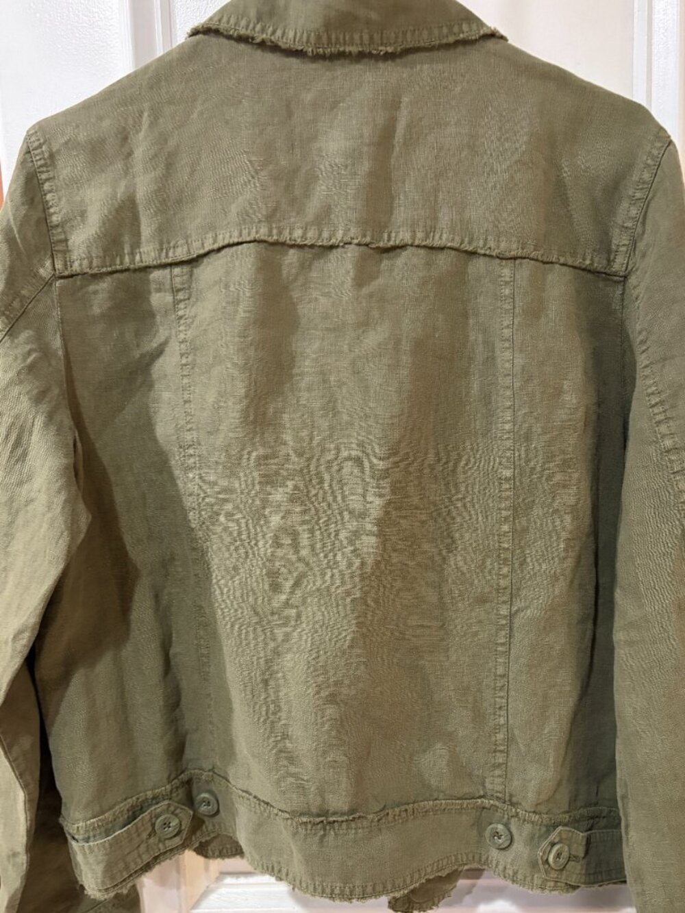 NWT Tommy Bahama Two Palm Raw Edge Point Collar Jacket Large Linen Travel NEW 💙 - Picture 7 of 10